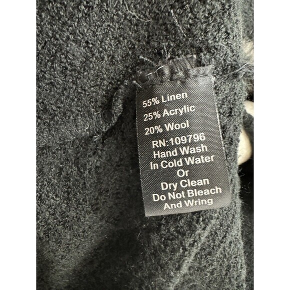 Pretty Angel Sleeveless Faux Fur Trim Oversized Wrap With Toggle Closure L/XL - Picture 9 of 10